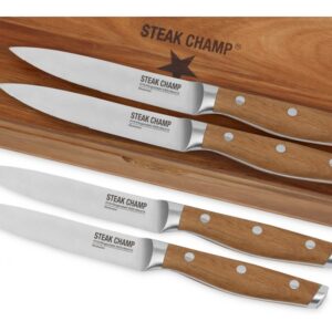4vnt Peilių Rinkinys Steak Champ