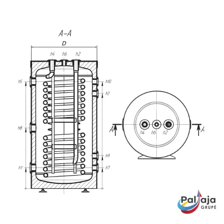 Akumuliacinė talpa КНТ HPTh-B-01-120-GP-PU brezinys