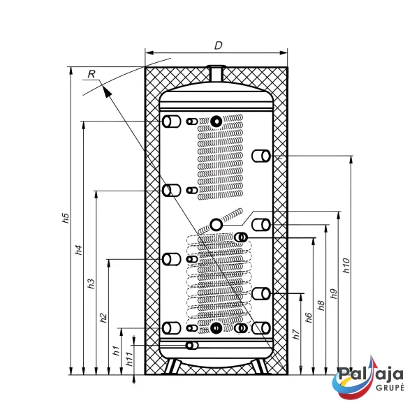 Akumuliacinė talpa КНТ HPh-B-11-200-GP-PU brezinys