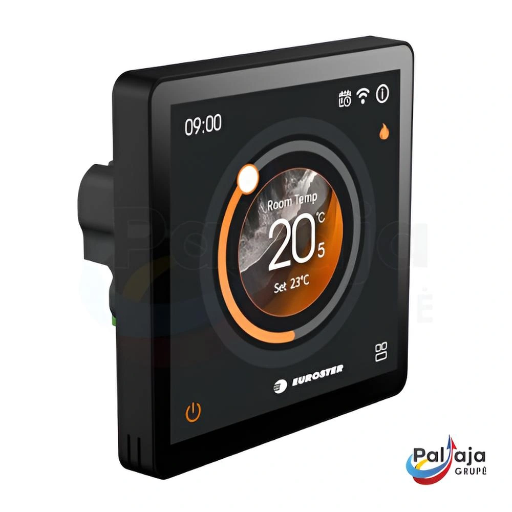 Belaidis termostatas Euroster e2233 230V iš šalies