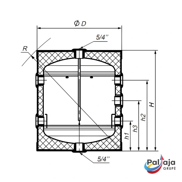Buferinė talpa КНТ НРТH-3-B-60-WP-PU brezinys PALTAJA