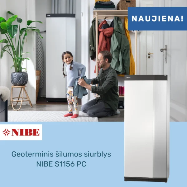 Geoterminis šilumos siurblys NIBE S1156 PC 8kW