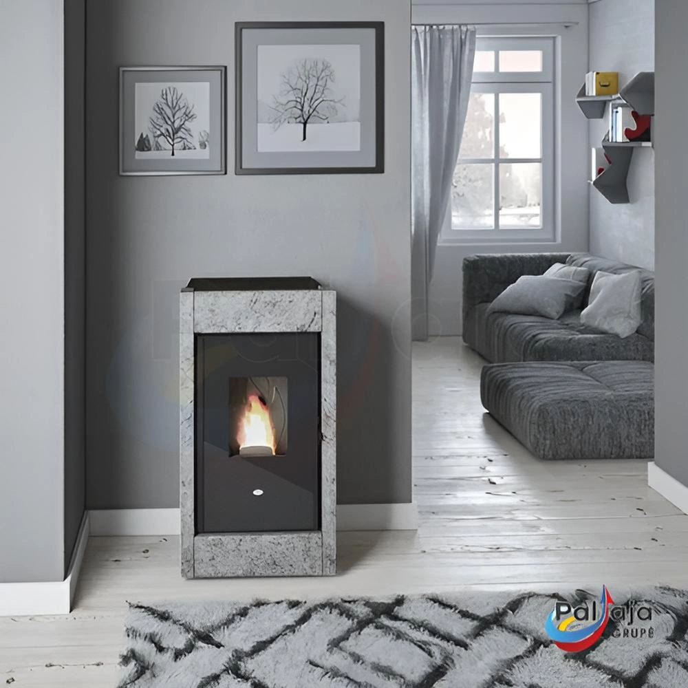 Granulinė krosnelė Barbara 11kW namuose