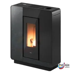 Granulinė krosnelė Elle Plus 9 Up-Twin Nero akmuo