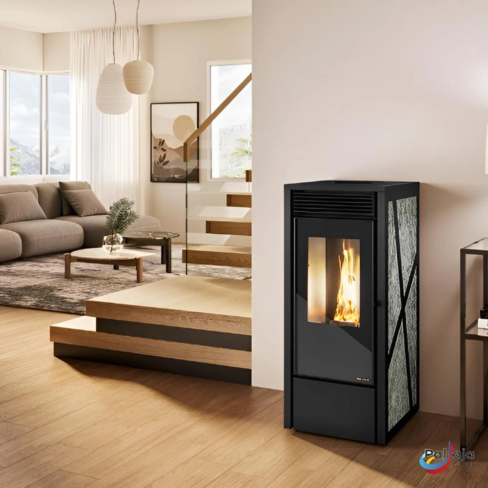 Granulinė krosnelė EvaCalor ADA 9.9kW namuose