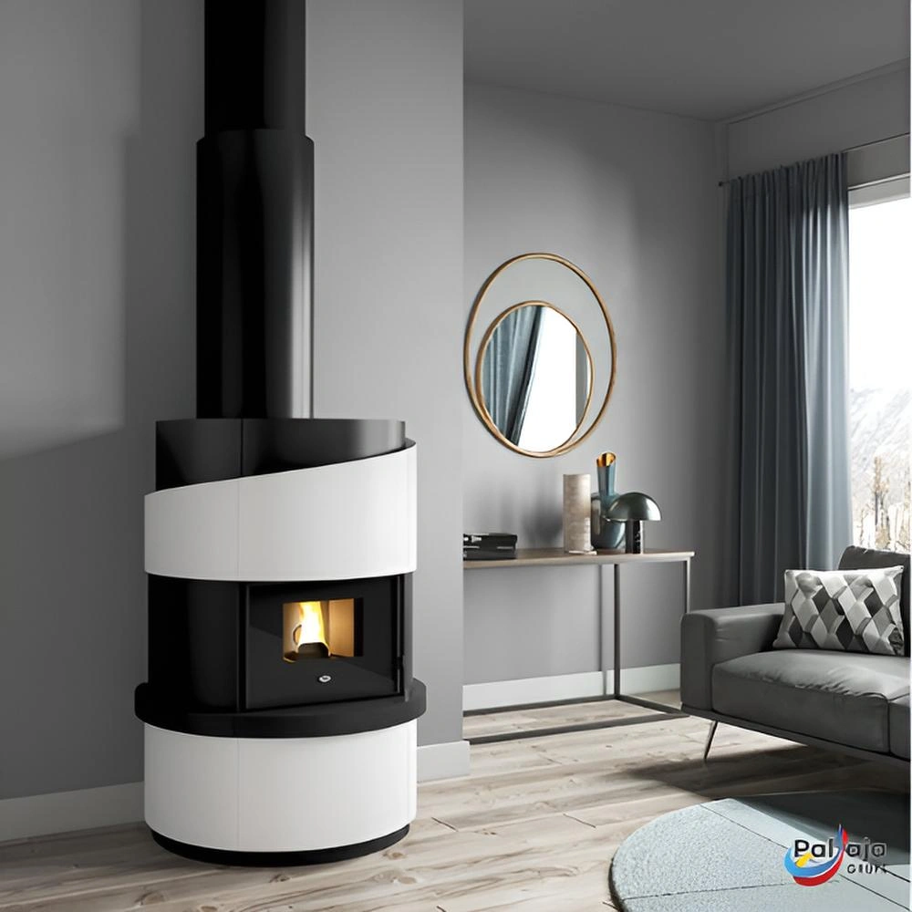 Granulinė krosnelė EvaCalor DANTE 6.5kW namuose