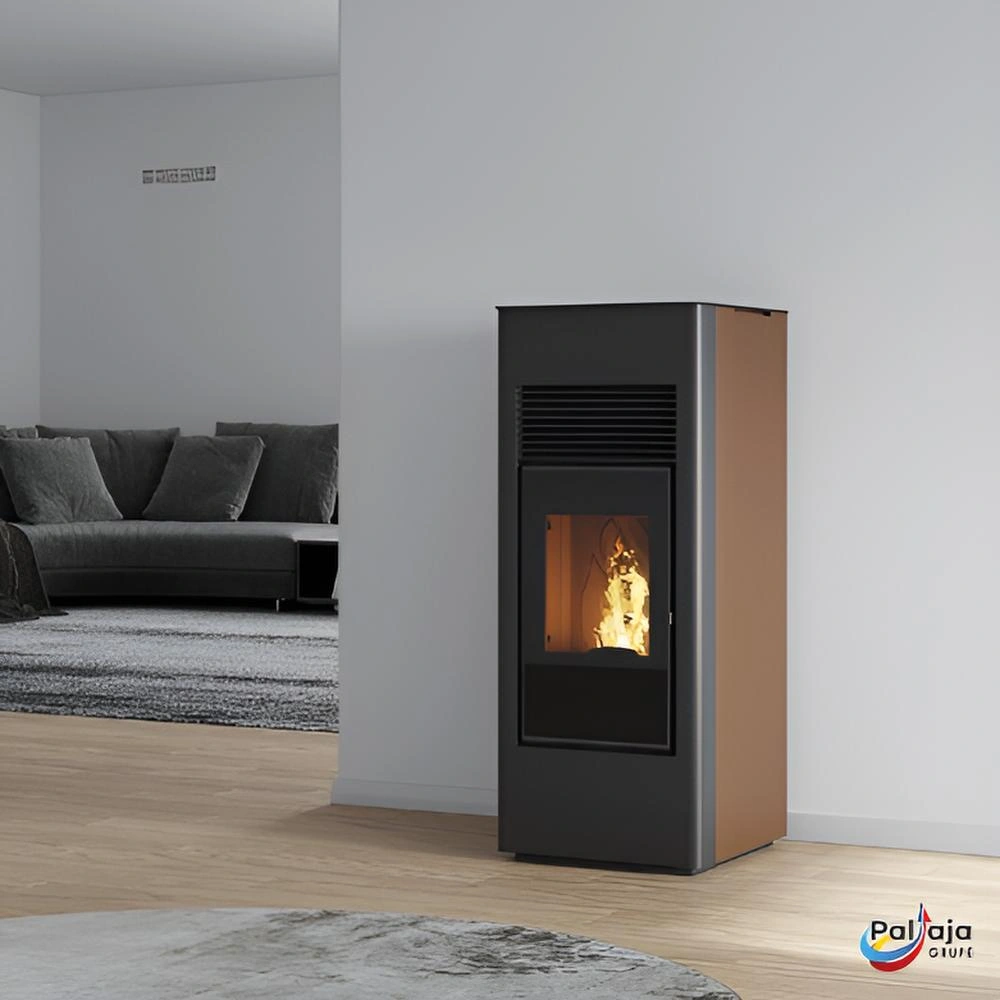 Granulinė krosnelė EvaCalor DORIA 14kW corten namuose
