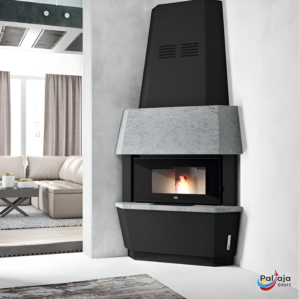 Granulinė krosnelė EvaCalor GIOTTO 10kW namuose