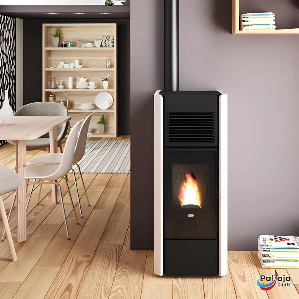 Granulinė krosnelė EvaCalor INES 14kW namuose