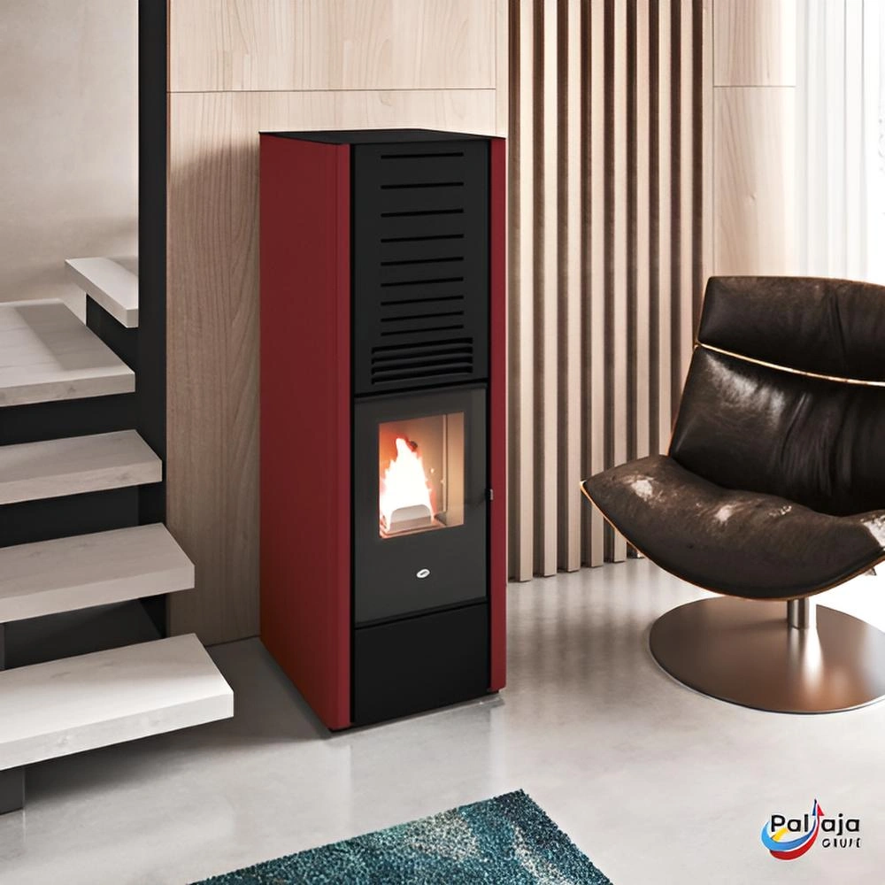 Granulinė krosnelė EvaCalor KAREN 8kW namuose