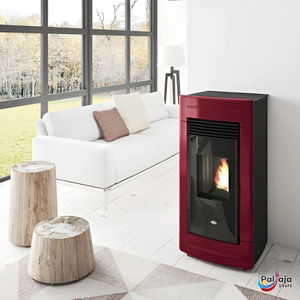 Granulinė krosnelė EvaCalor LAURA 12.5kW raudona