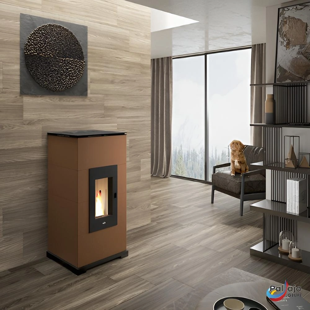 Granulinė krosnelė EvaCalor MAURA 10kW namuose