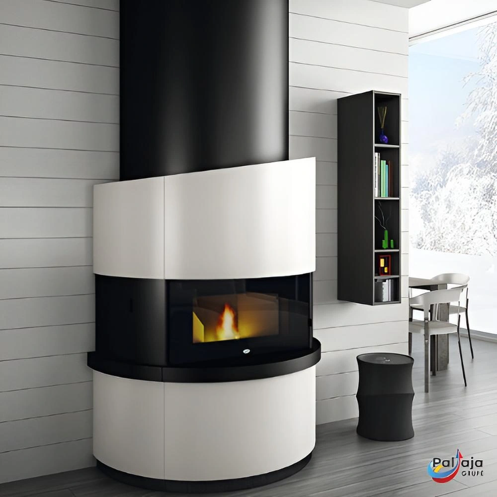 Granulinė krosnelė EvaCalor MICHELANGELO 10kW namuose