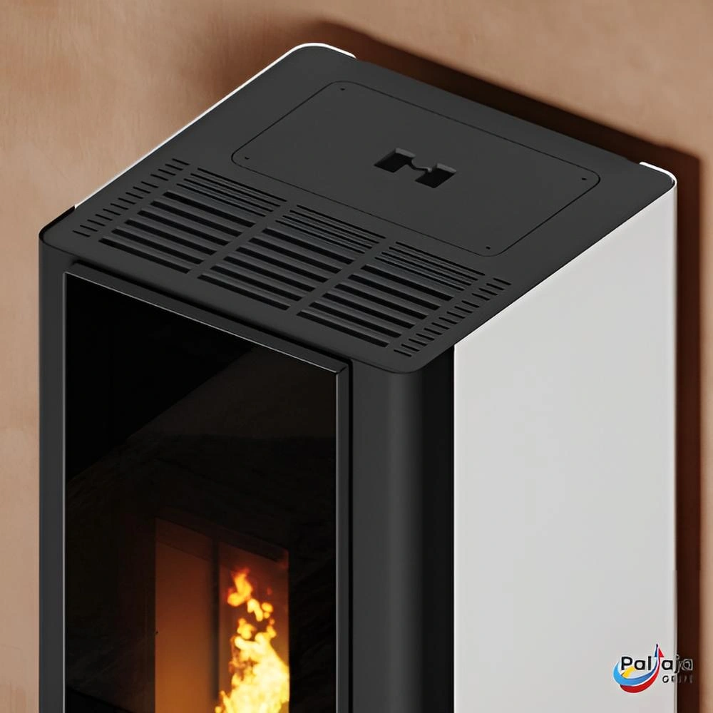 Granulinė krosnelė EvaCalor QUADRA 11, 10kW iš arti
