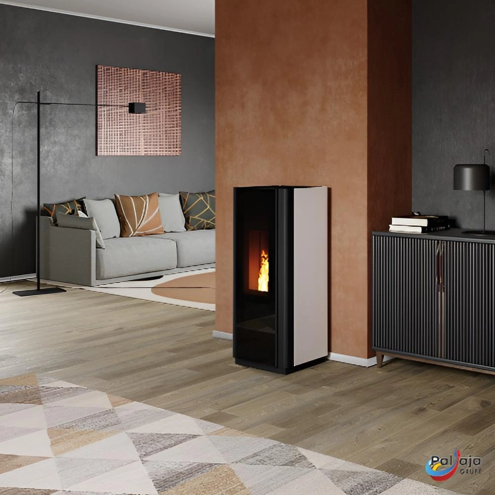 Granulinė krosnelė EvaCalor QUADRA 11, 10kW namuose
