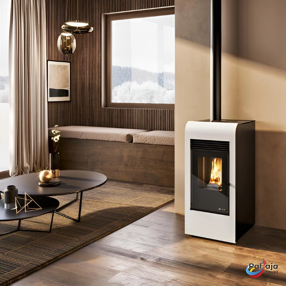 Granulinė krosnelė EvaCalor RITA PLUS 8kW namuose
