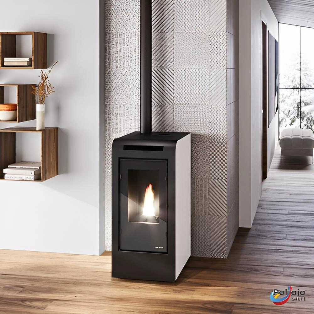 Granulinė krosnelė EvaCalor ROSA 9.9kW namuose