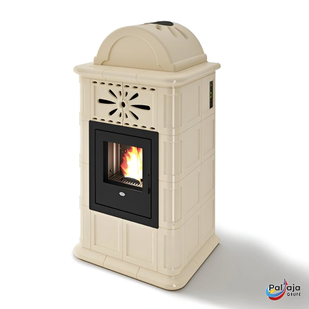 Granulinė krosnelė EvaCalor ROSY 12.5kW kreminė