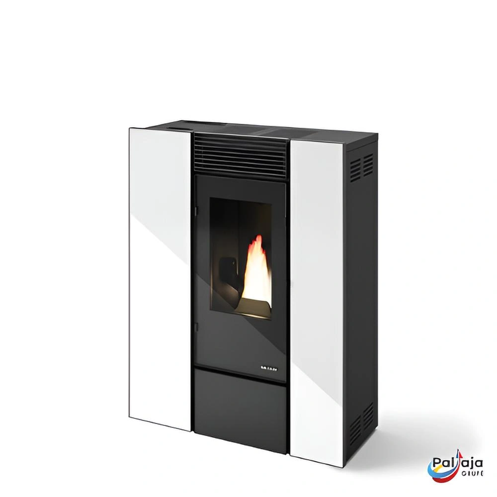 Granulinė krosnelė EvaCalor Slim DENISE 9.9kW balta