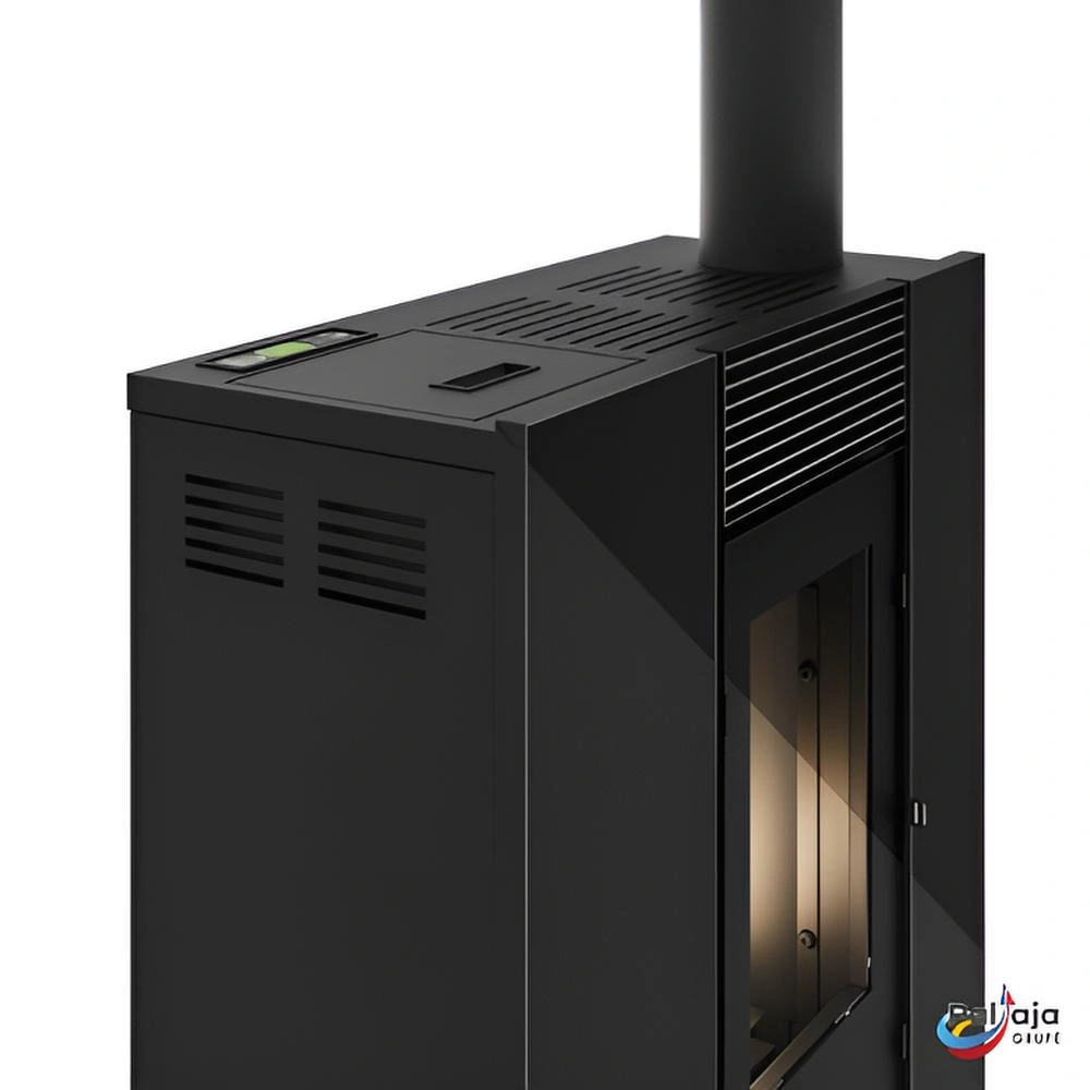 Granulinė krosnelė EvaCalor Slim DENISE 9.9kW iš arti