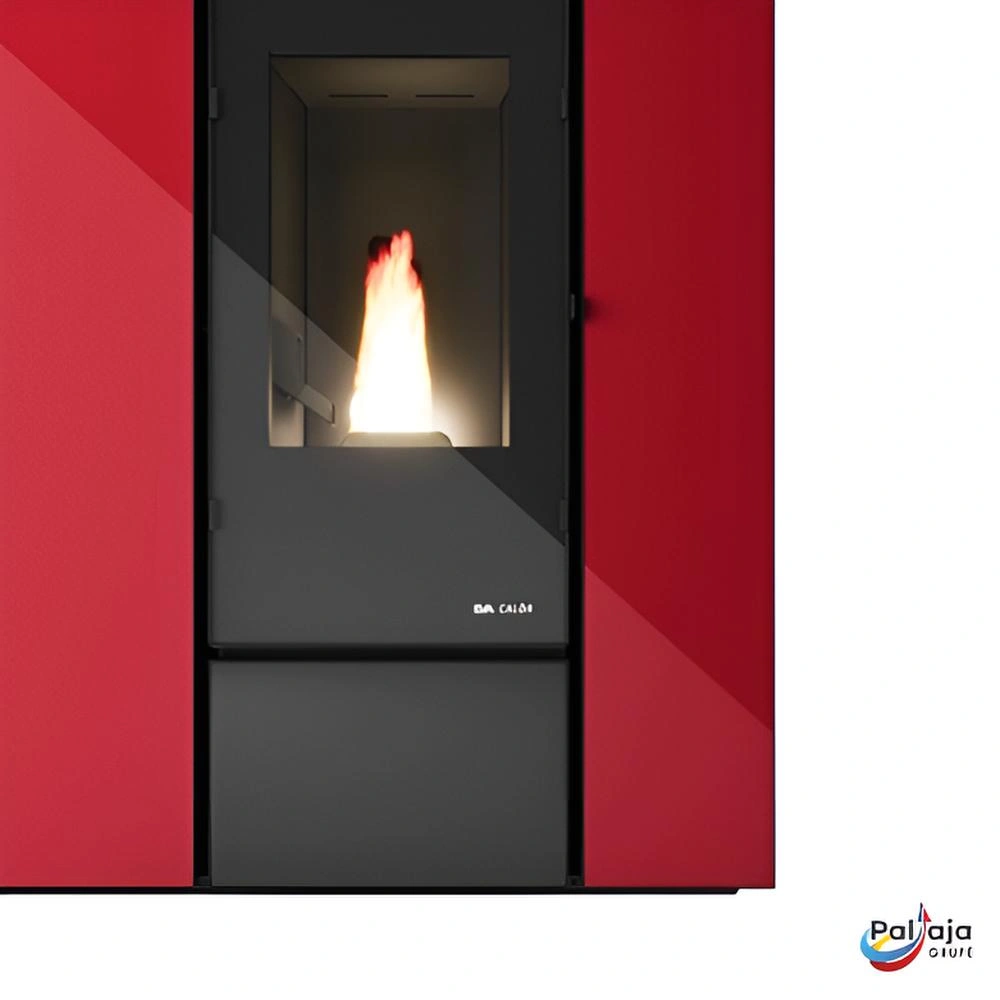 Granulinė krosnelė EvaCalor Slim DENISE 9.9kW liepsna