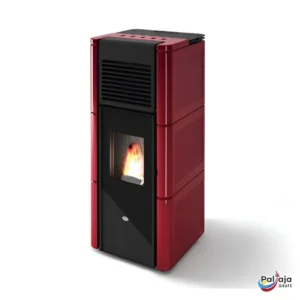 Granulinė krosnelė EvaCalor ZOE 14kW raudona spalva