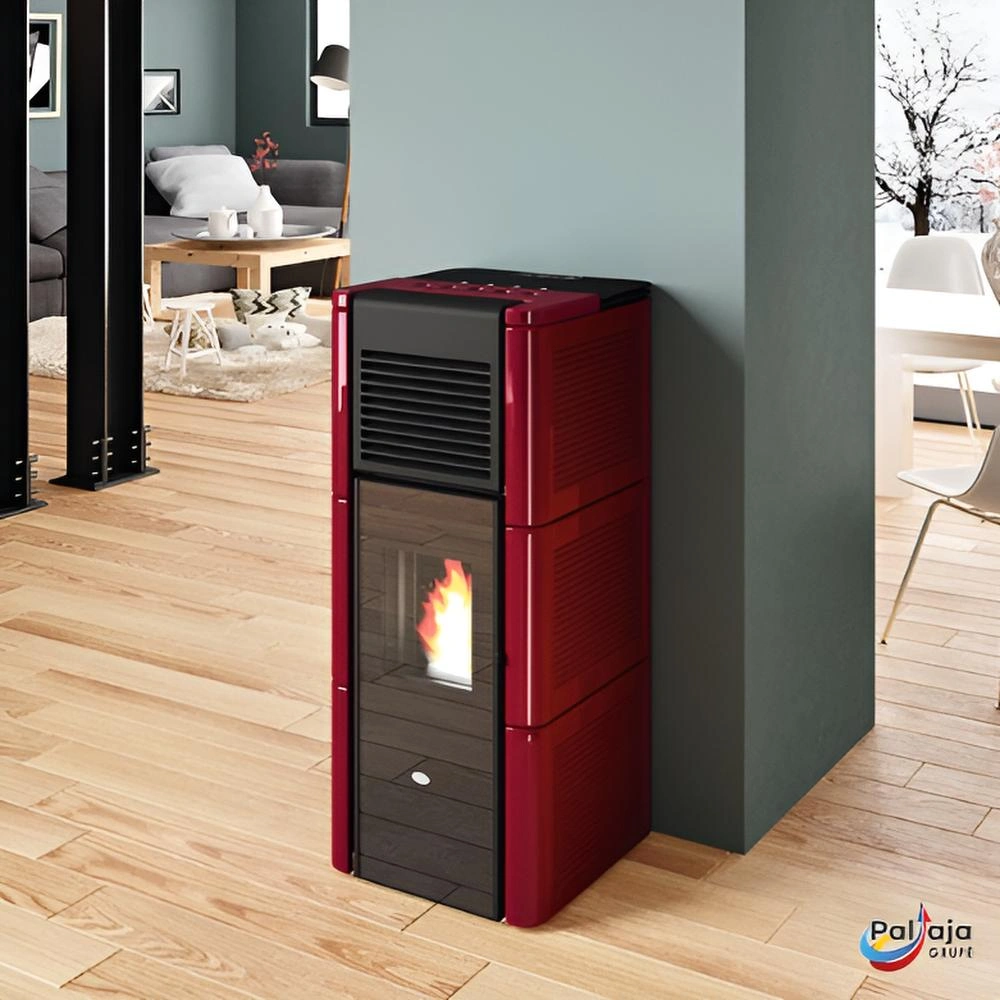 Granulinė krosnelė EvaCalor ZOE 14kW raudona