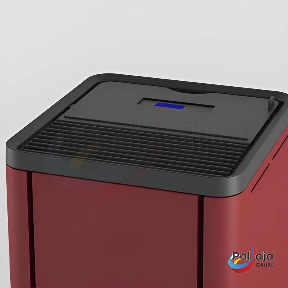 Granulinė krosnelė Mida 8,2kW raudona detalės