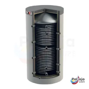 HPH 500 sanitarinės talpos su 1 dvigubu šilumokaičiu ir nuimamu apšiltinimu