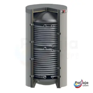 HPH 500 sanitarinės talpos su 2 šilumokaičiais ir nuimamu apšiltinimu