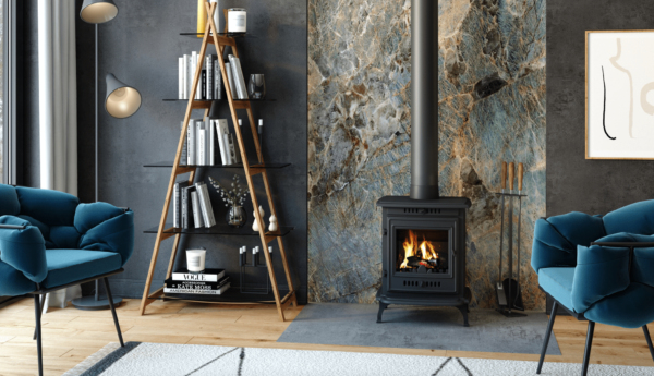 Malkinė krosnelė KAWMET P10 (6,8 kW) ECO įmontuota namuose