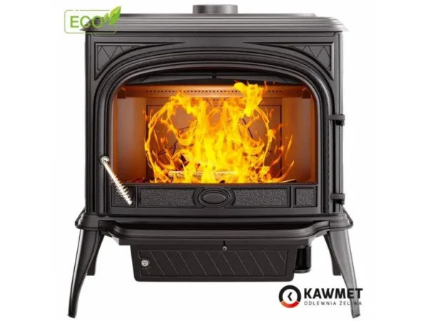 Malkinė krosnelė KAWMET Premium NIKA S5 ECO 11,3kW iš priekio