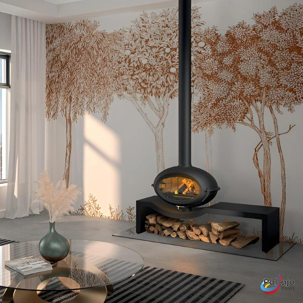 Ketinė krosnelė Invicta Brio ant suoliuko 7kW įmontuota