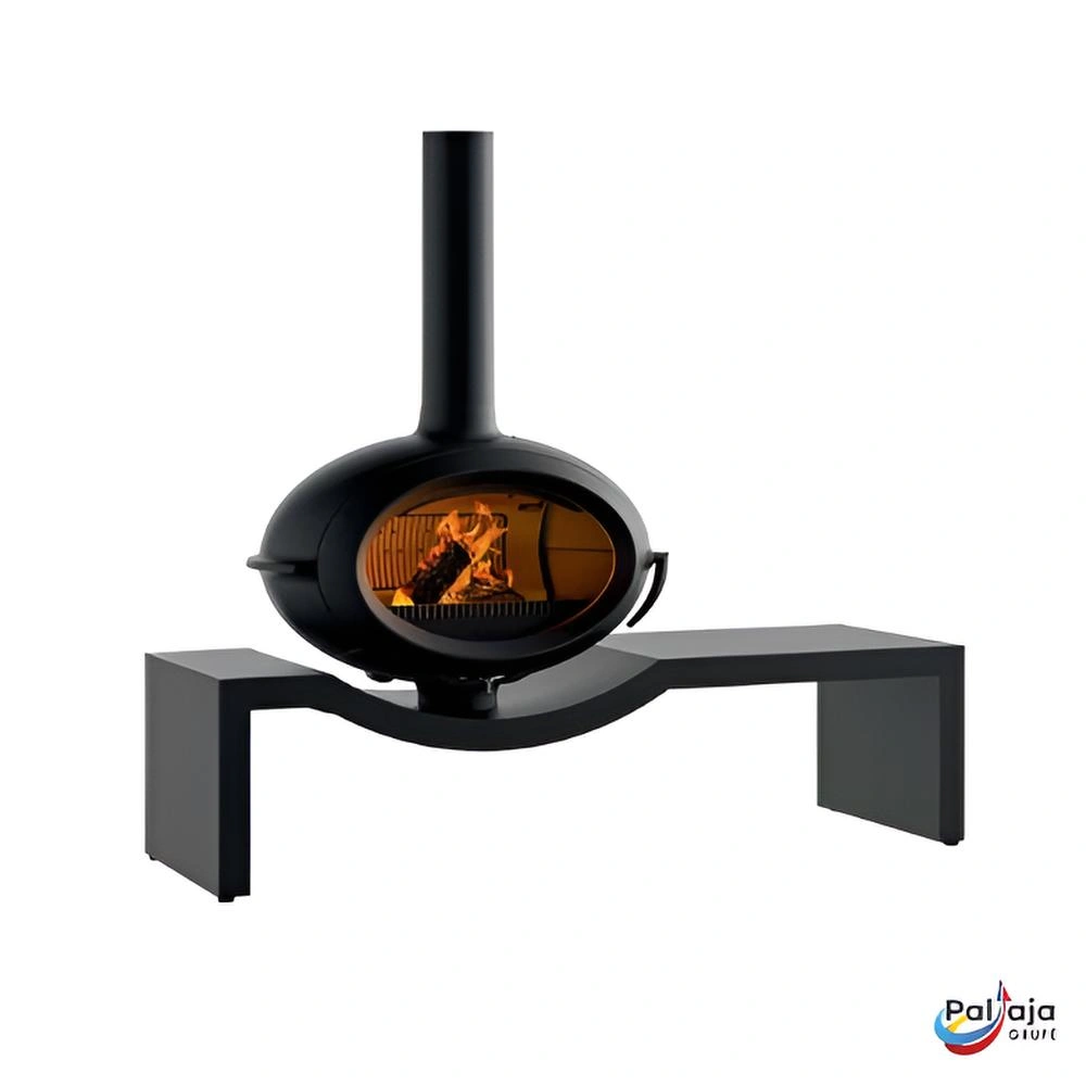 Ketinė krosnelė Invicta Brio ant suoliuko 7kW iš šalies