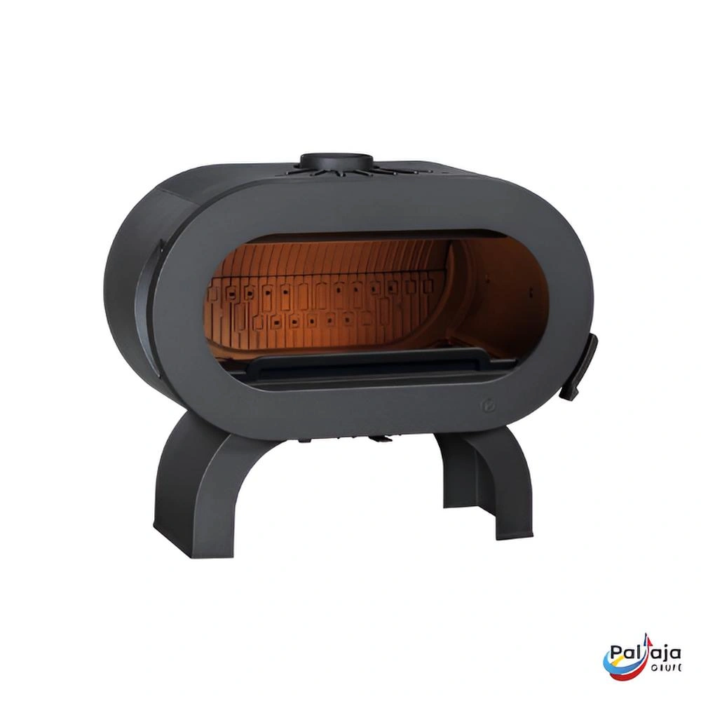 Ketinė krosnelė Invicta FIFTY ant arkinių kojų, antracitas 10kW