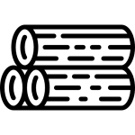 kieto kuro katilai, malkų ikona