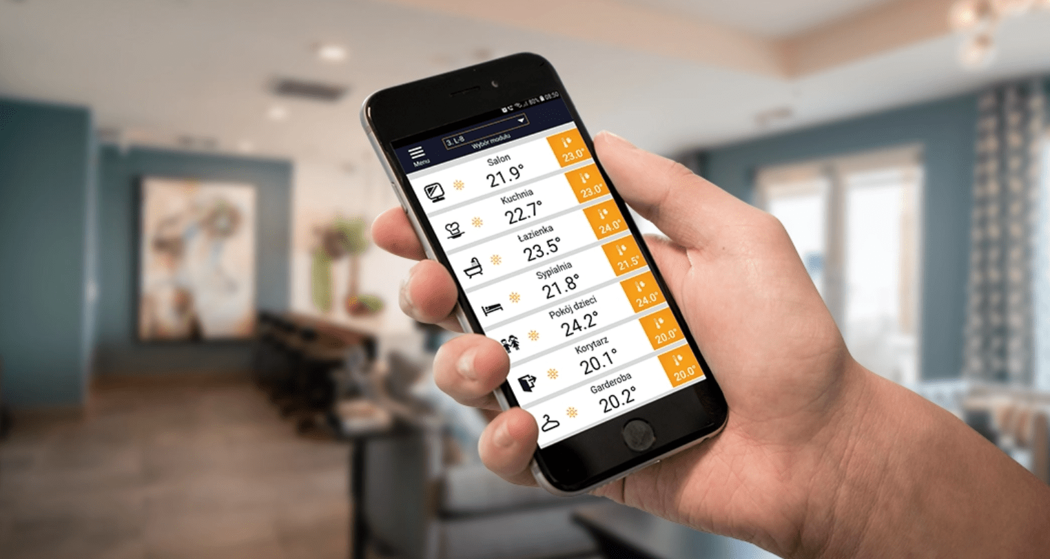 Valdiklis EU-L-12 programėlė telefone