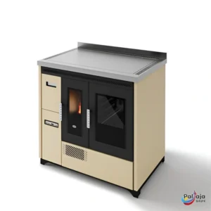 Malkinė krosnelė EvaCalor ENRICA 8.6kW dramblio kaulo
