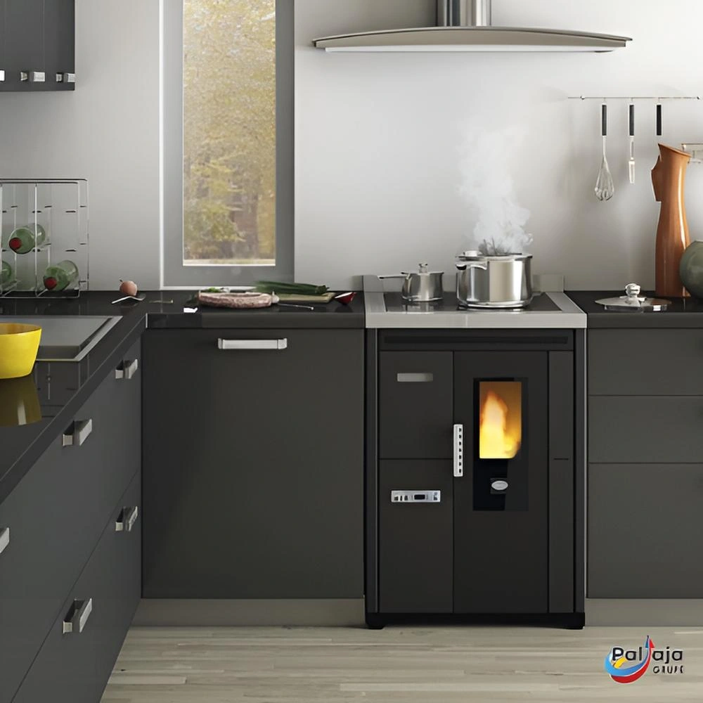 Malkinė krosnelė EvaCalor NINA (įmontuojama versija) 7.2kW namuose