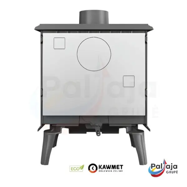 Malkinė krosnelė KAWMET Premium ARTEMIDA S18 ECO nugarėlė