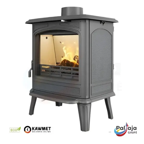 Malkinė krosnelė KAWMET Premium ARTEMIDA S18 ECO su ugnimi iš dešinės