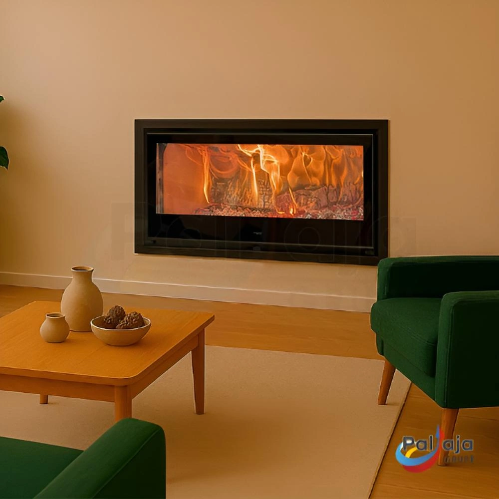 Malkinė krosnelė Kunst Insert Ebano 8 kW namuose