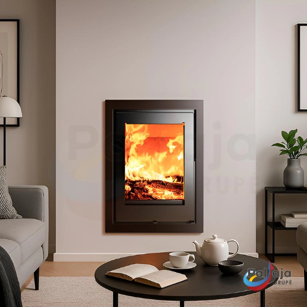 Malkinė krosnelė Kunst Insert Sequoia 8.7 kW namuose