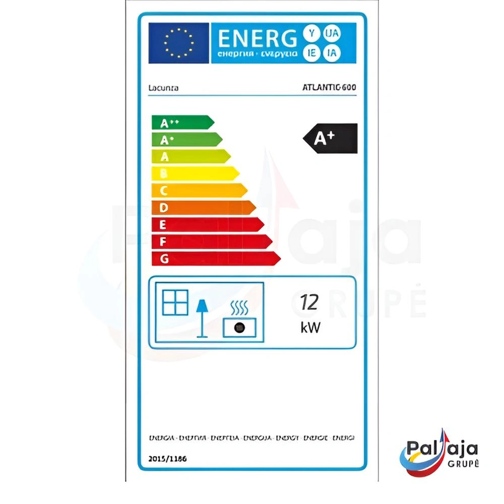 Malkinė krosnelė Lacunza Atlantic-603 etikete