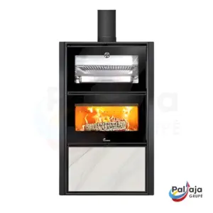 Malkinė krosnelė Lacunza Bergen šviesi su ugnimi