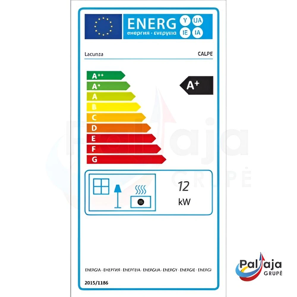 Malkinė krosnelė Lacunza Calpe energinė etiketė