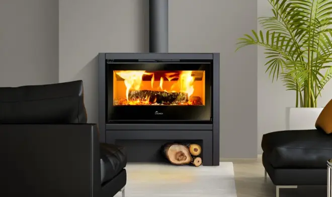 Malkinė krosnelė Lacunza Platinum 800 viduje