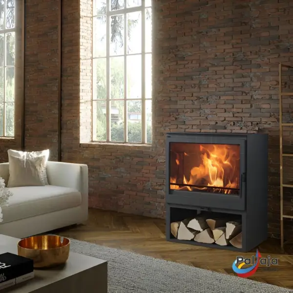 Malkinė krosnelė Panadero Acacia 9,8kW viduje