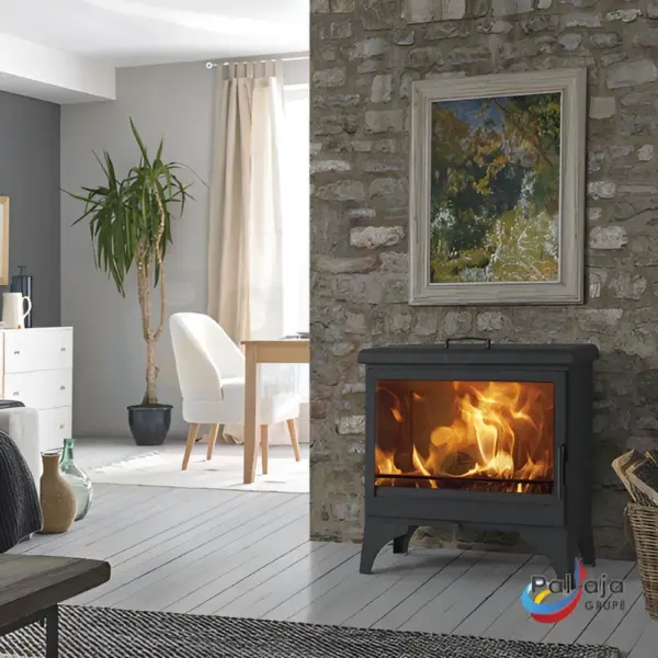 Malkinė krosnelė Panadero Boheme 9,8kW viduje