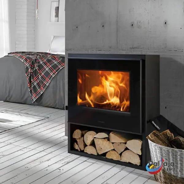 Malkinė krosnelė Panadero Borneo-S 6,7kW viduje